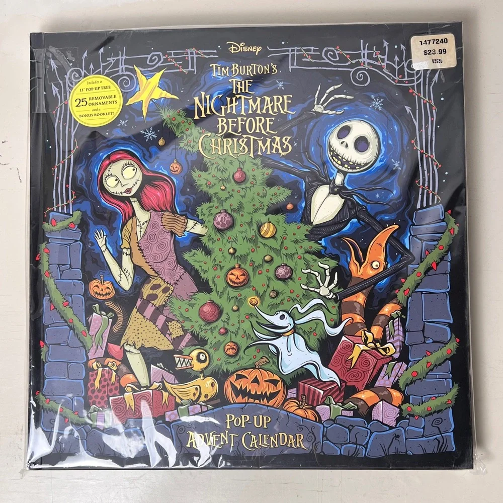 Disney Nightmare Before Christmas Pop-up Advent Calendar Tree Booklet‎